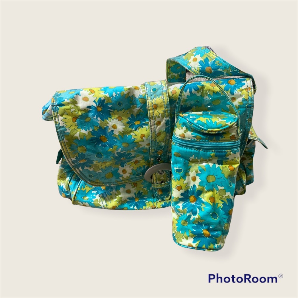 Kalencom New Orleans laminate diaper bag and insulated bottle carrier